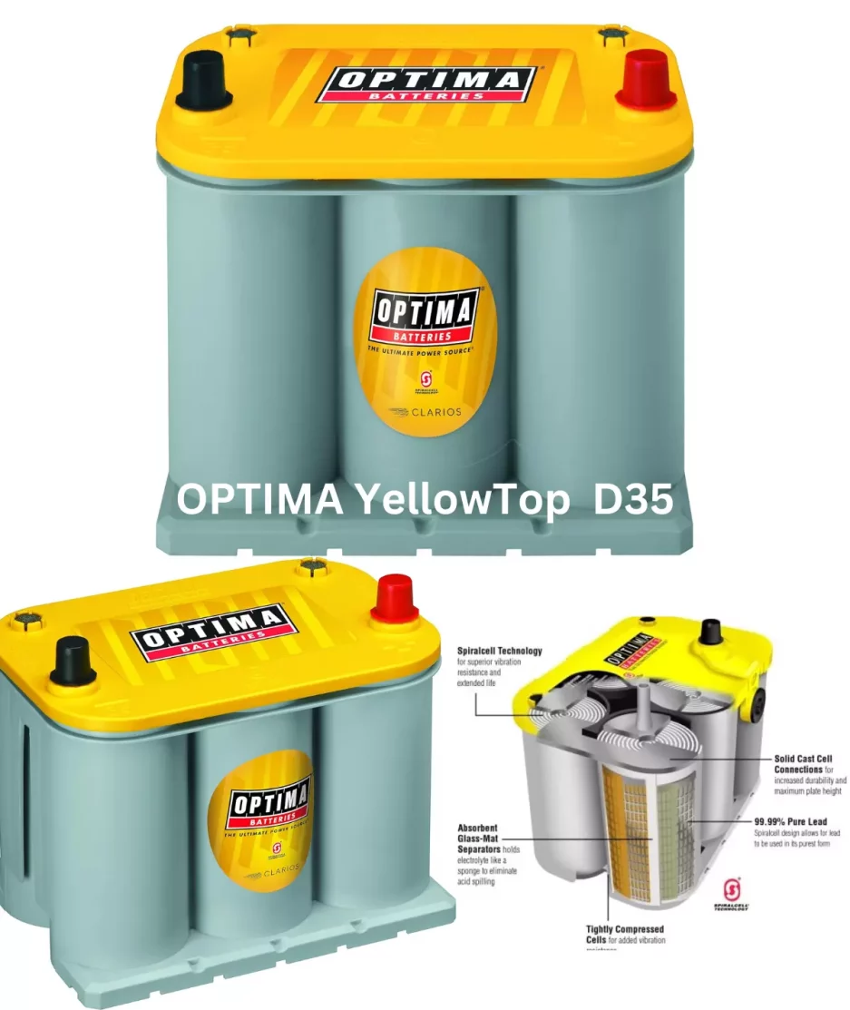 optima dual purpose battery d35 yellowtop