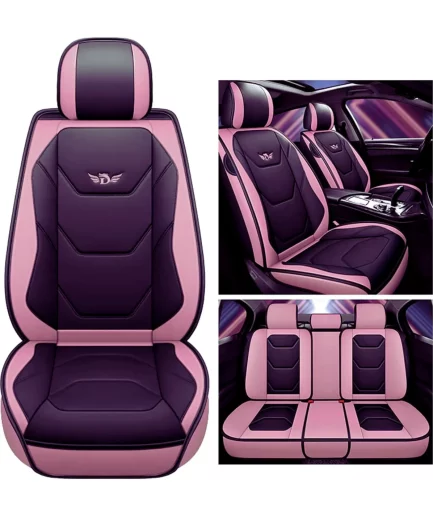 yhcbnki luxury car seat cover (bk-pink)