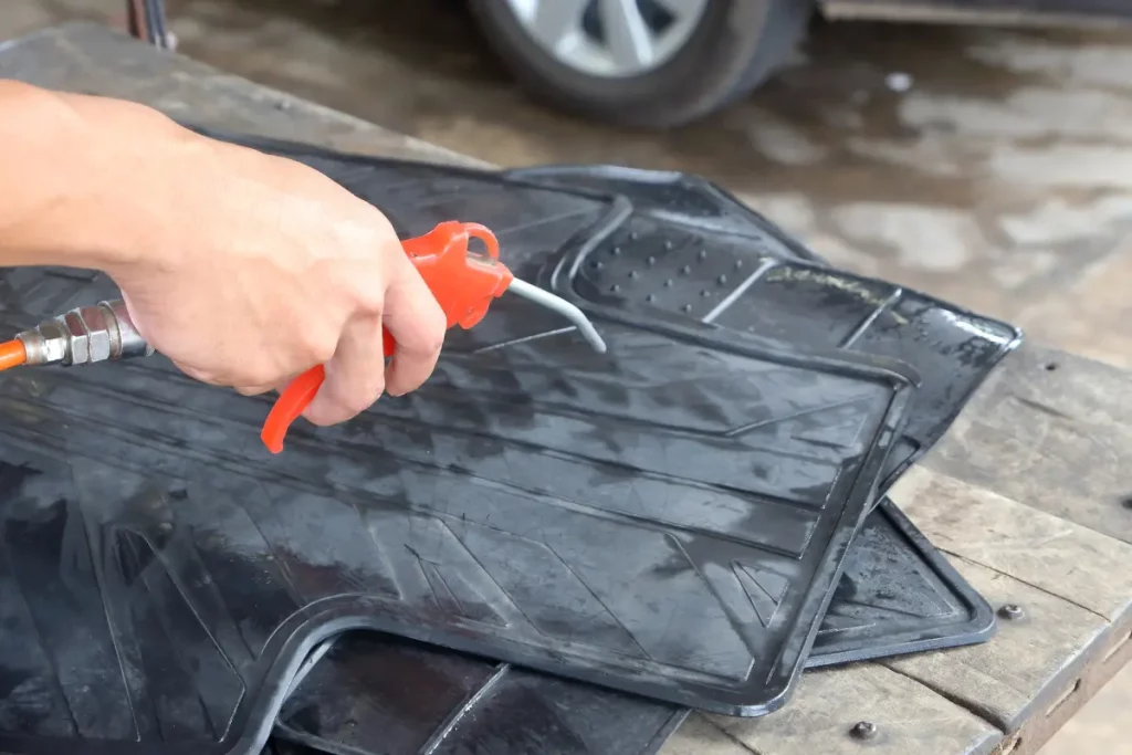 cleaner for rubber car mats