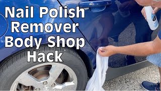 will nail polish remover damage car paint