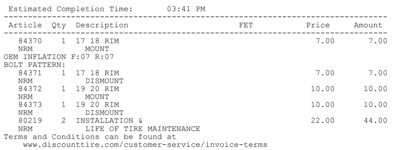 Mount And Balance Tire Cost